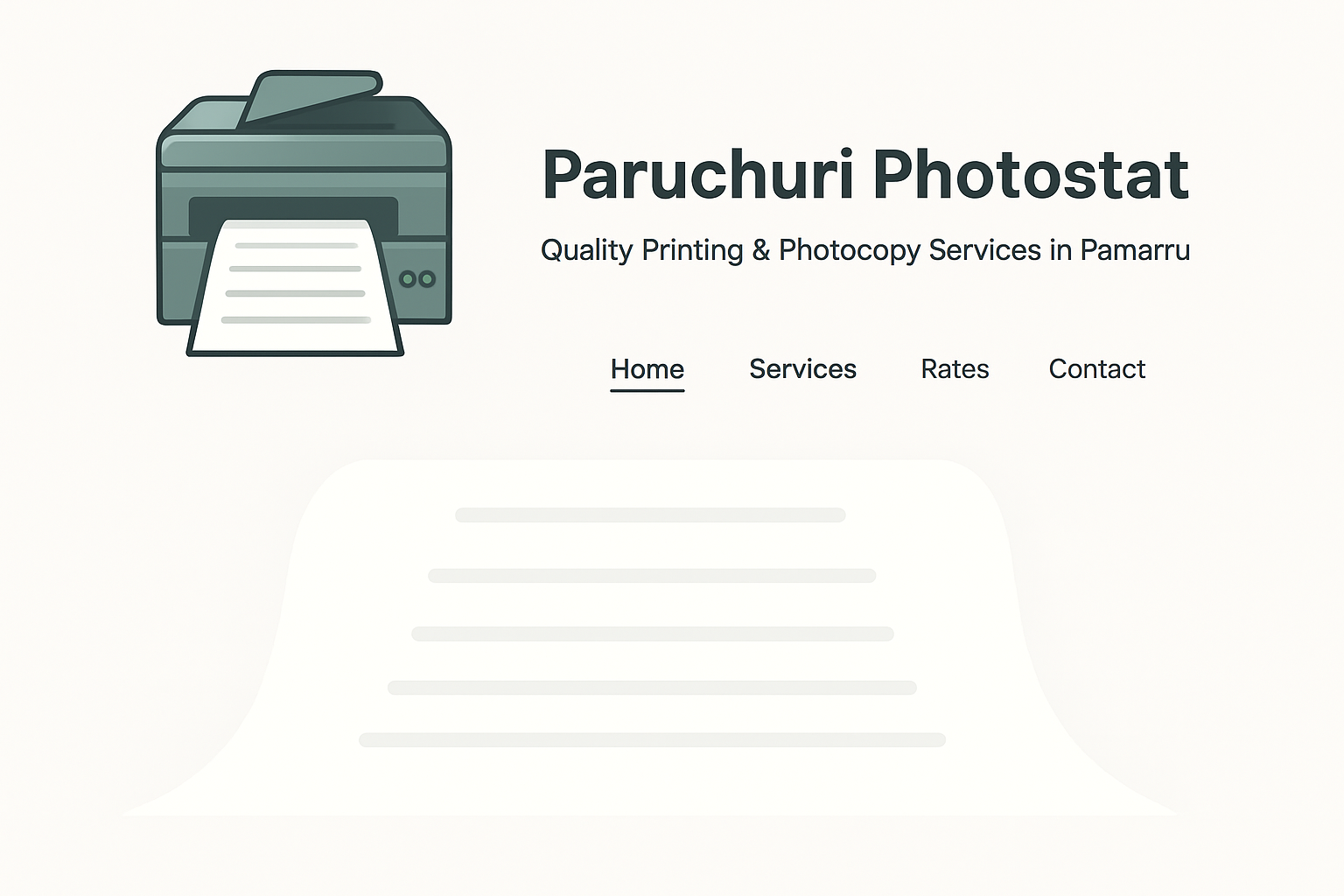 Paruchuri Photostat Printer